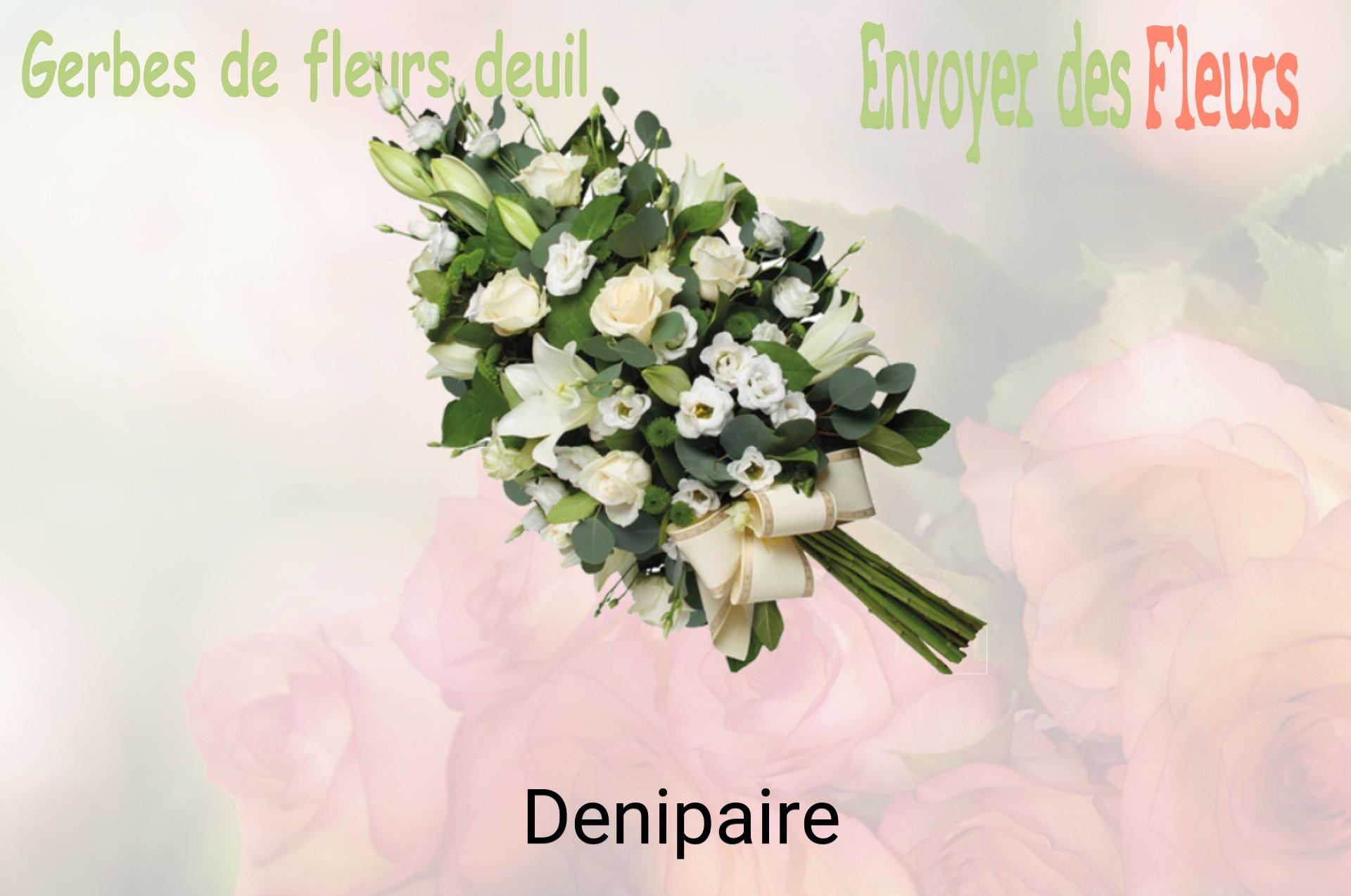 Gerbe de fleurs de deuil livrée à Denipaire